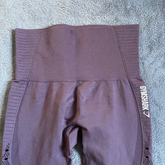 Gymshark Mauve Purple Laser Cut Seamless Leggings - Picture 4 of 6